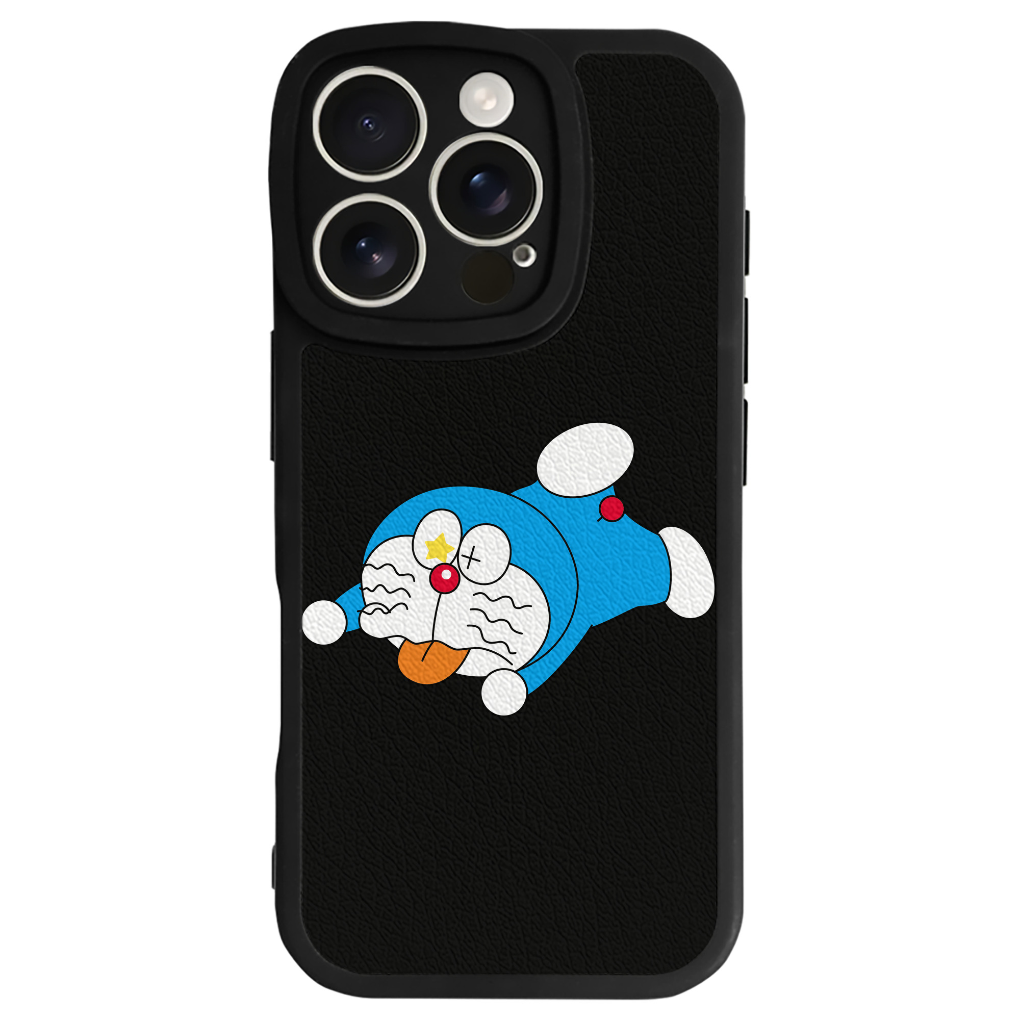 （画像用） ドラえもん Doraemon 【iPhone 16シリーズ対応】シリコンスマホケース（レザー調） 材質：シリコン